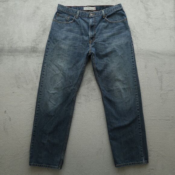 Levi's 559 Jeans Mens Size 38x34 Blue Relaxed Fit 100% Cotton Denim Medium Stone - Picture 1 of 16